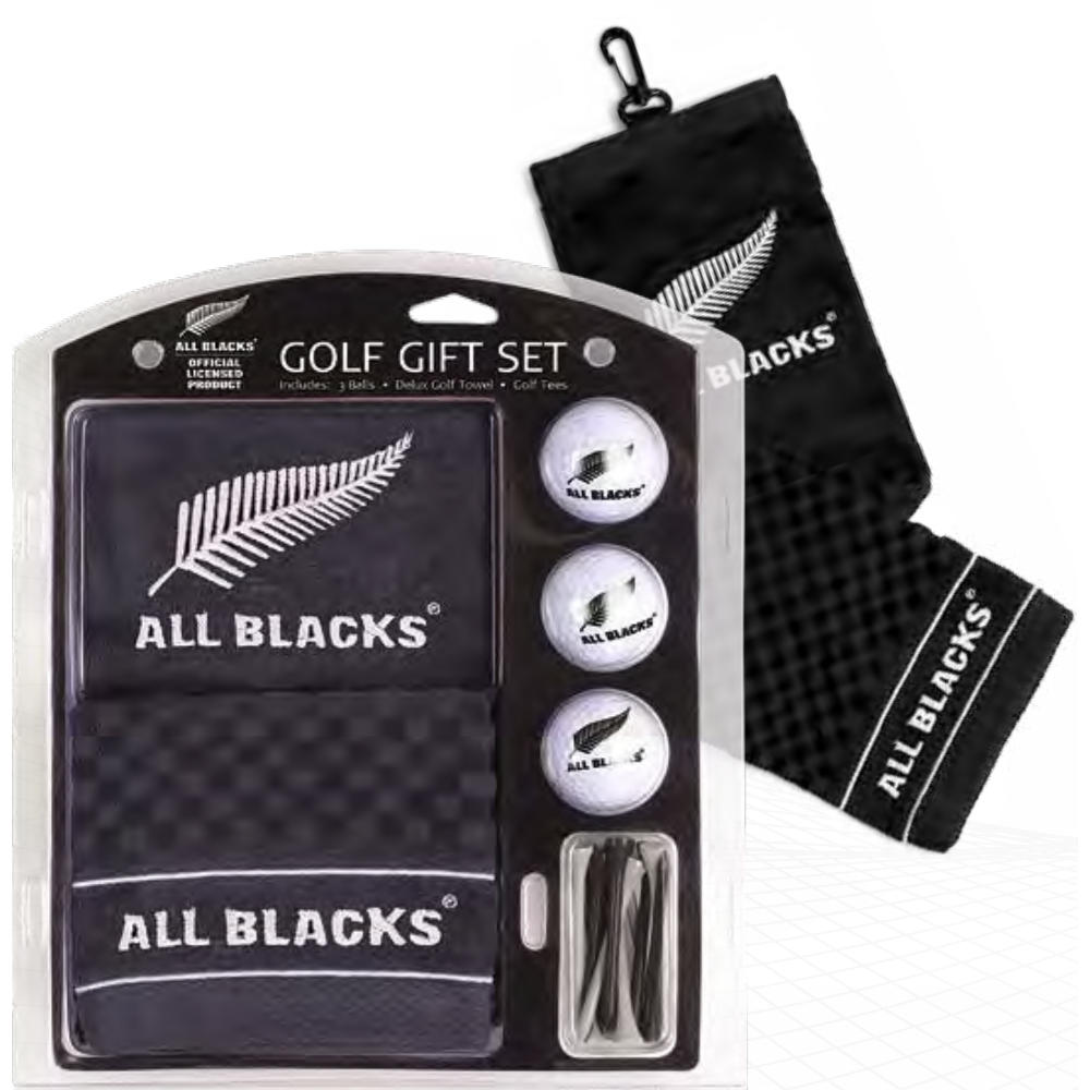 All Blacks Embroidered Towel Gift Set