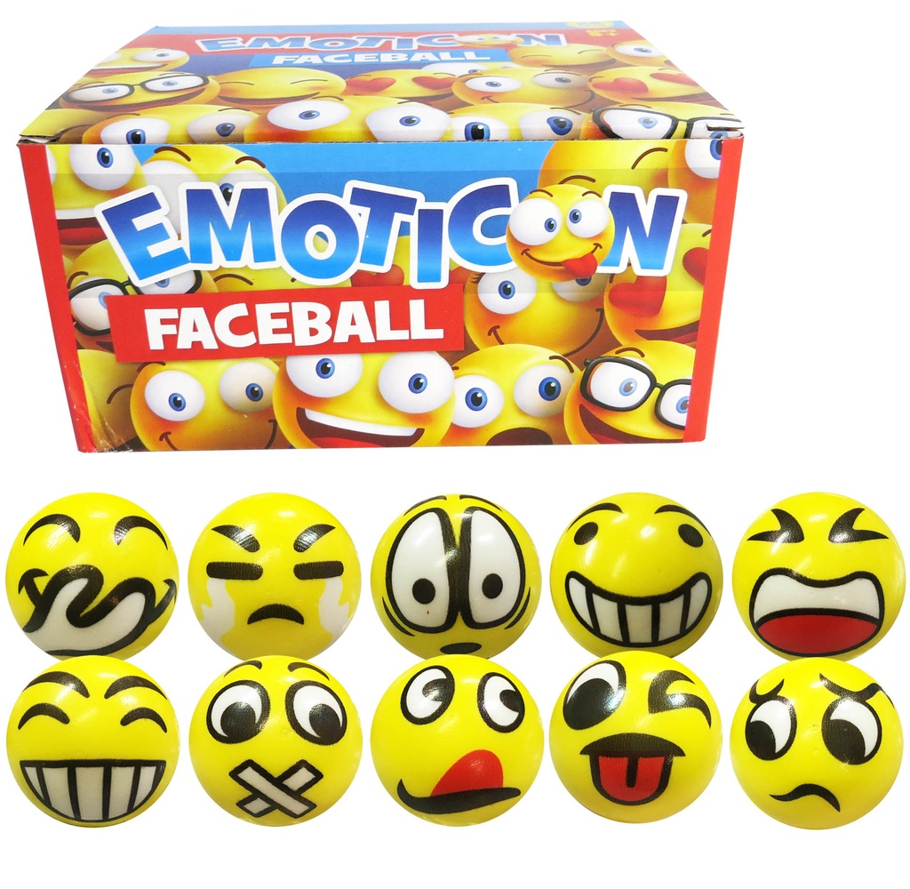 Emoticon Balls 4.8cm (24 pcs)
