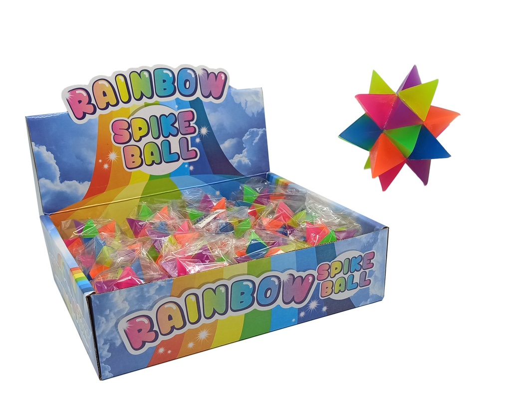 Rainbow Spike Ball 6cm (12 pcs)