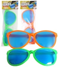 Asst Colours Jumbo Glasses (12 pcs)