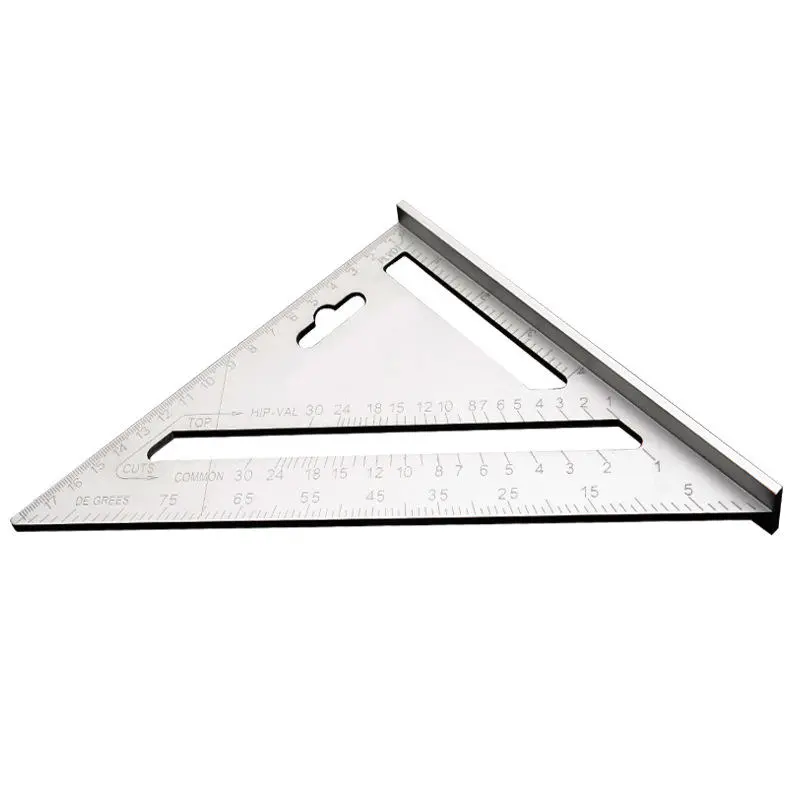 7 Inch Aluminium square triangle protractor