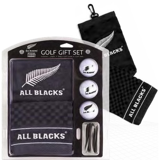 [ABXXX30] All Blacks Embroidered Towel Gift Set