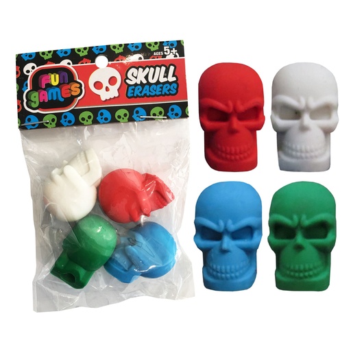 [NBBE553-X02] Skull Eraser (80 pcs)