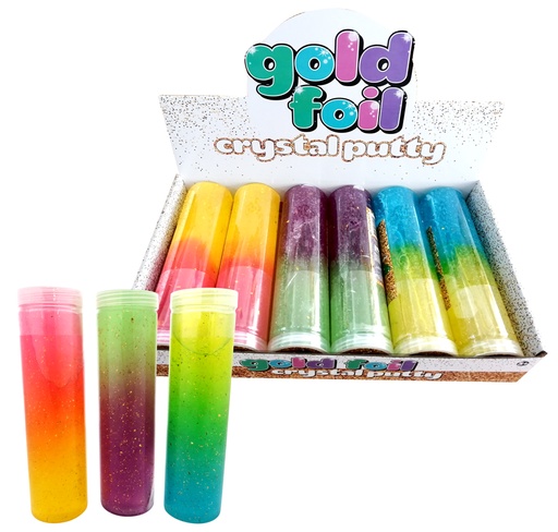 [NJK-CPG] Gold Foil Crystal Putty In Cylinder (6 pcs)