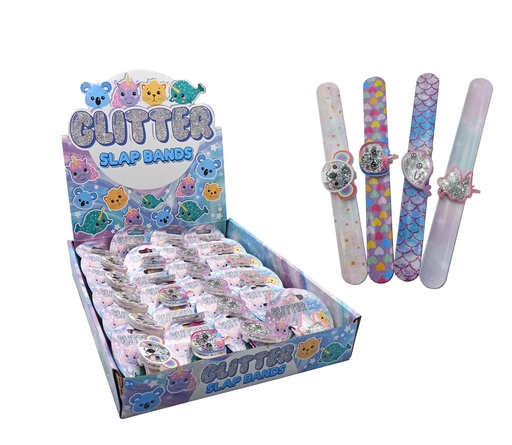 [NSLB-GLIT] Glitter Slap Band (21 pcs)