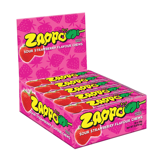 [NCZCS] Zappo Chew Strawberry Flavour Display Box (30pcs)